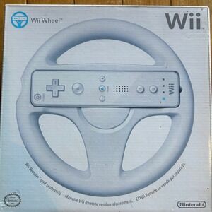 Nintendo Wii Wheel Steering Controller for Racing Games Mario Kart Official OEM